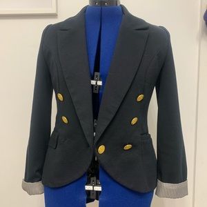 Navy Blazer with Gold Buttons
